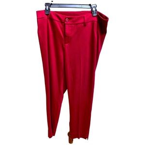Cabi Ava trouser,  "rhubarb" ponte size 12